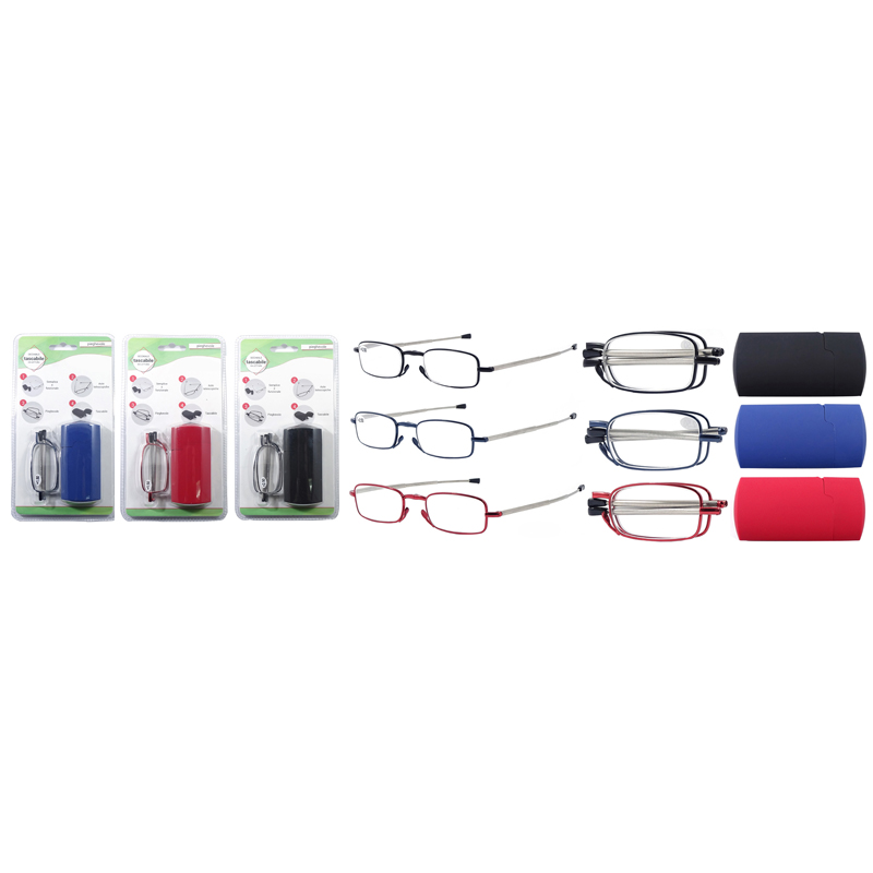 Unisex Metal Folable Reading Glasses PKG-162